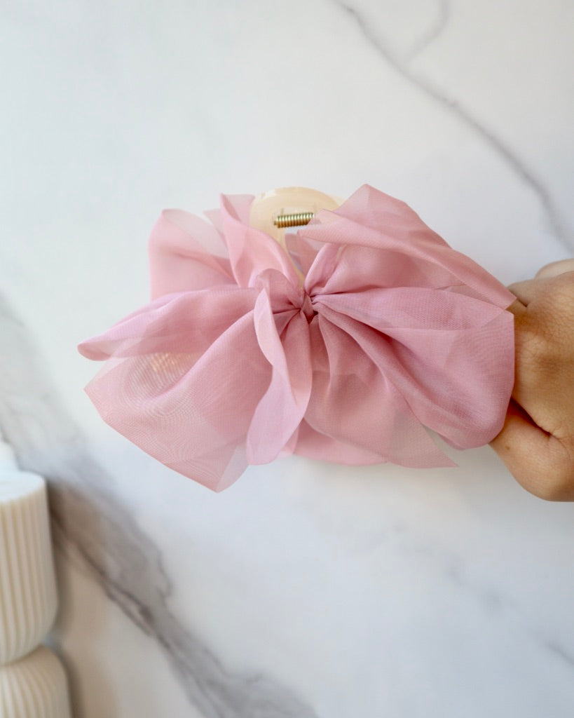 Tulle Bow Hair Clip