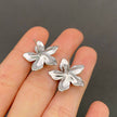Lily Bloom Silver Earrings