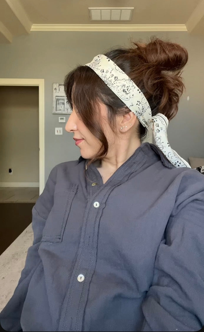 Paisley Bandana Triangle Scarf