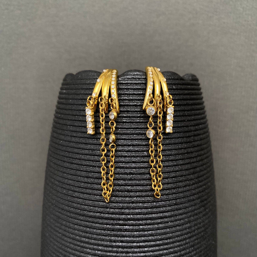 Dally Chain Fringe Earrings
