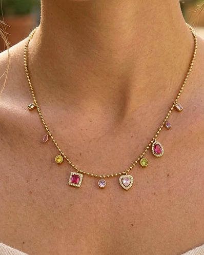 Rosalia Multi Colored Necklace