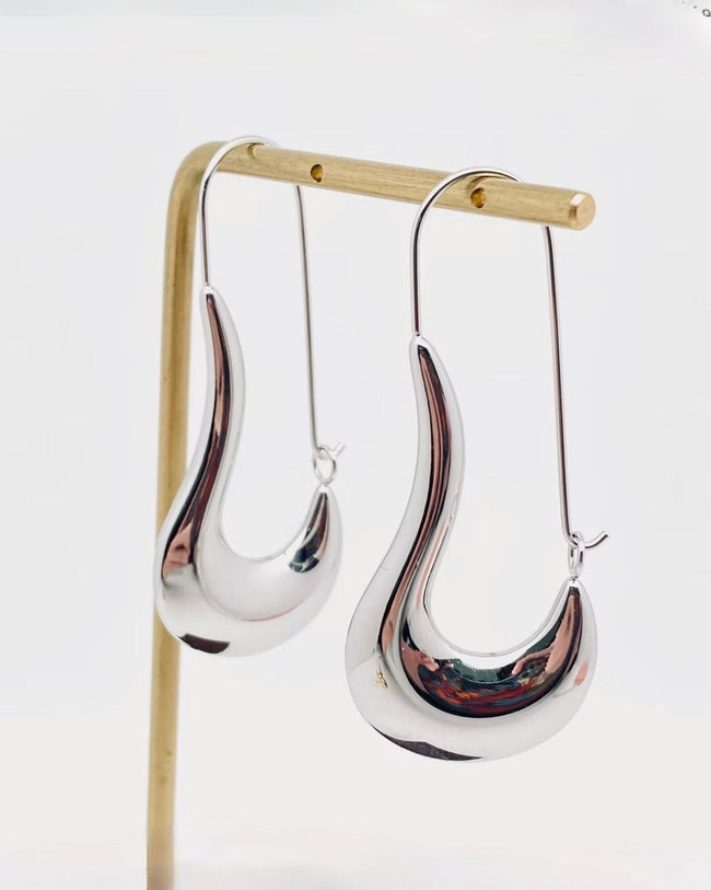Upton Silver Drop Earrings
