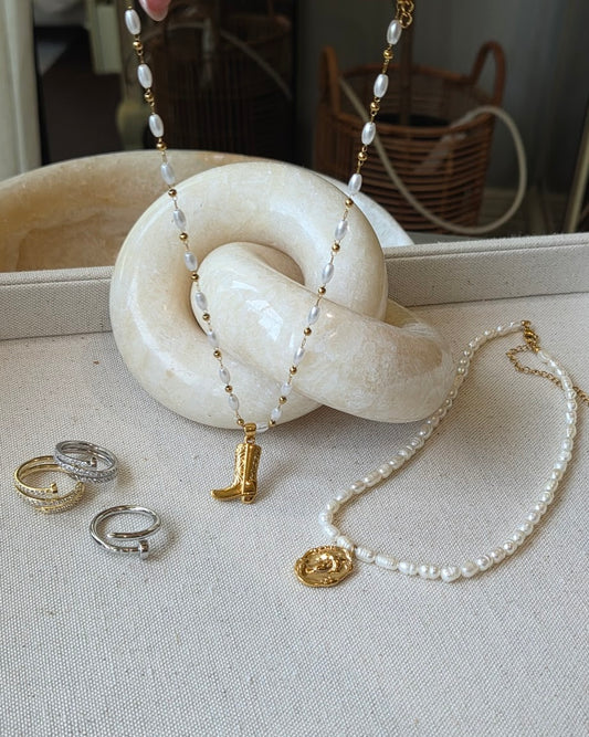 Coin Pearl Necklace