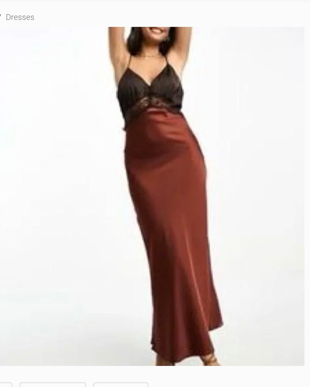 Abercrombie Lace Satin Dress (STS CLOSET)