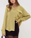 Lime Lightweight Button Down