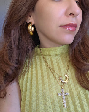 Noah Classic C Hoop Earrings