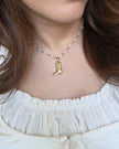 Cowboy Boot Pearl Necklace