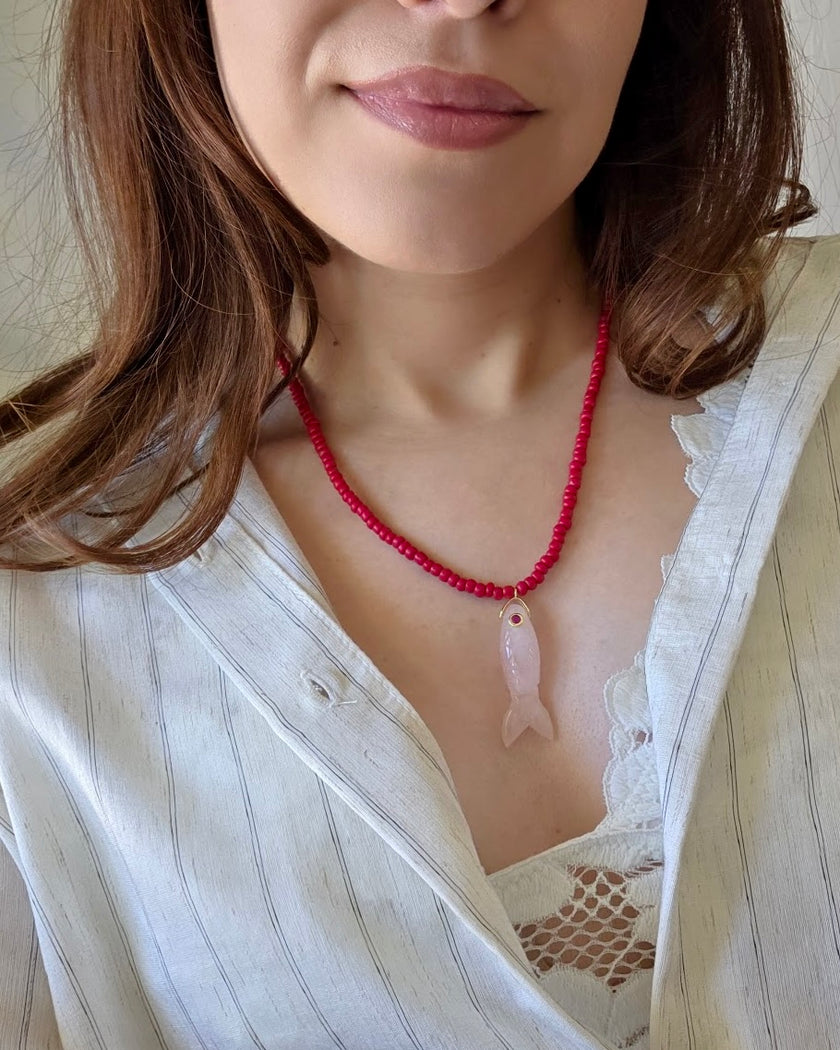 Multicolored Maui Fish Necklace