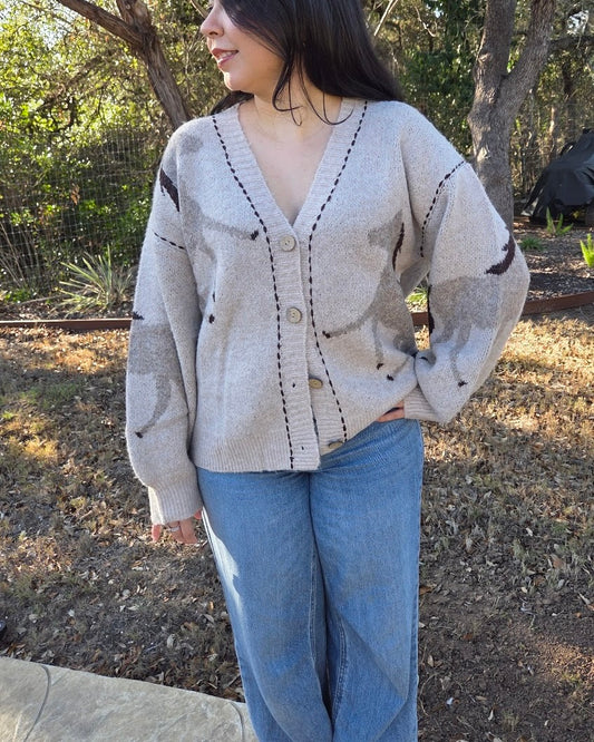 Horse Knit Cardigan