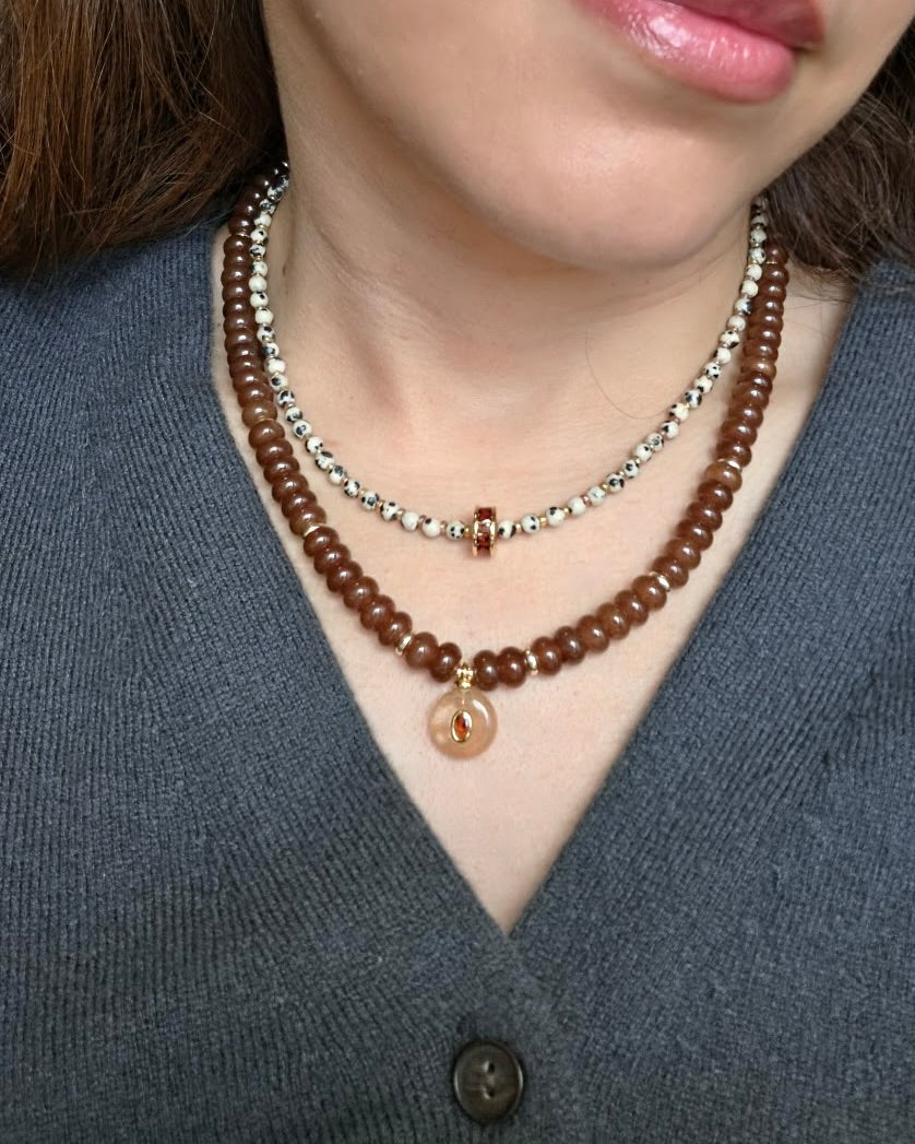Autumn Ember Beaded Necklace