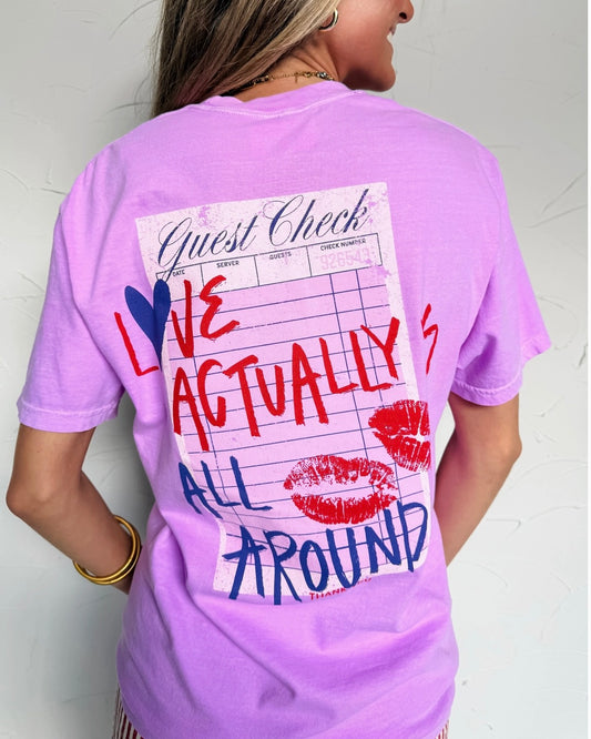 Love Receipt Graphic Tee