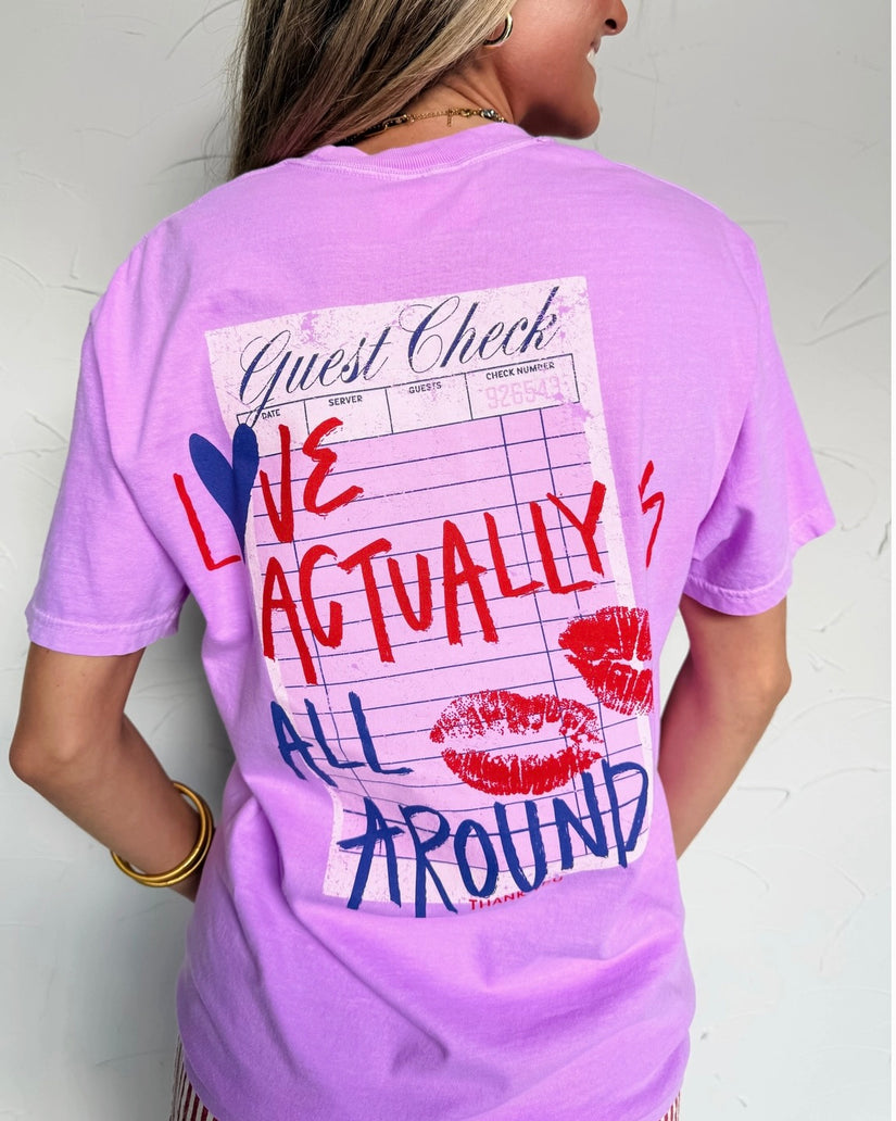 Love Receipt Graphic Tee