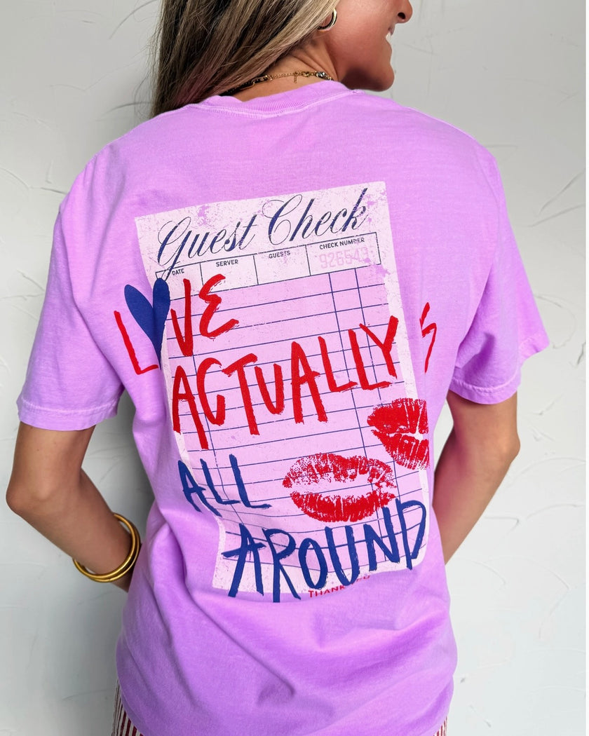 Love Receipt Graphic Tee