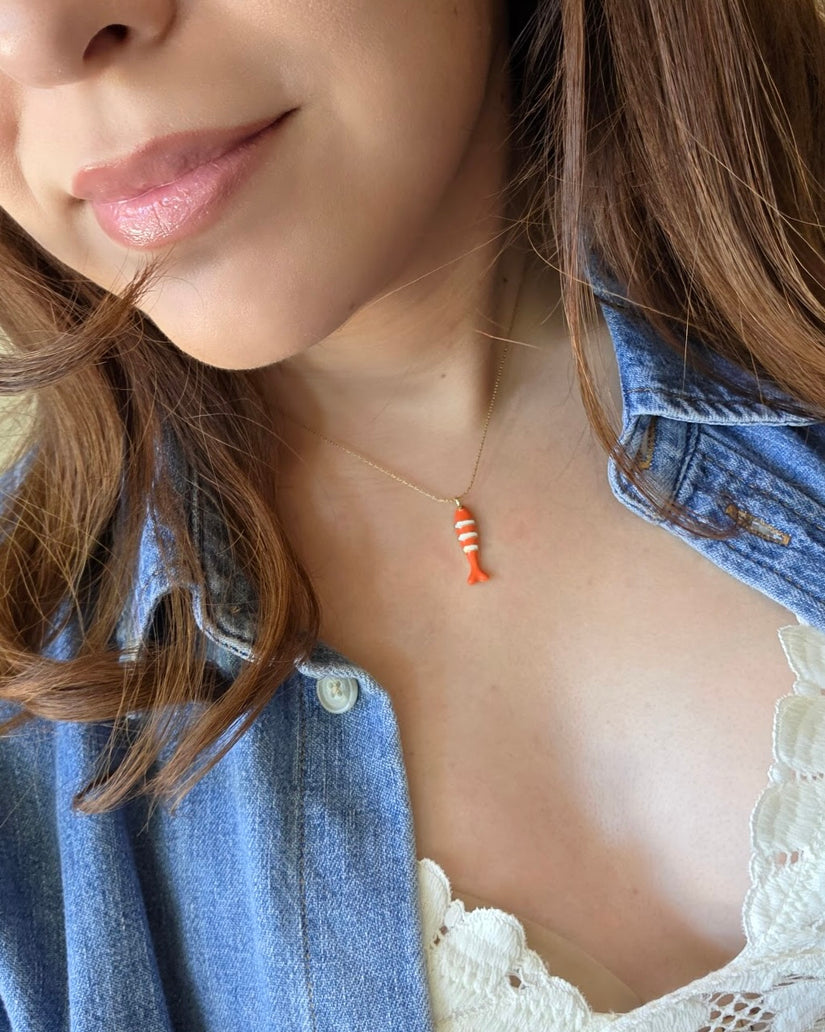 Gold Sardine Necklace