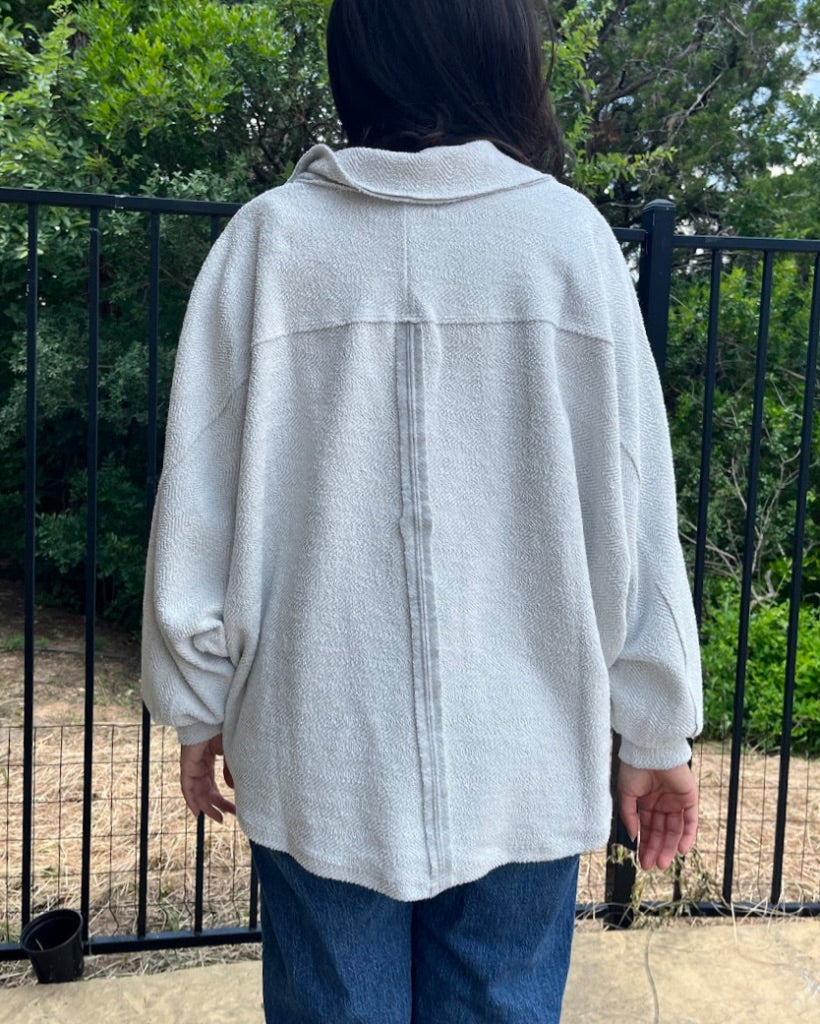 French Terry Oversized Sweater (Last Lrge)