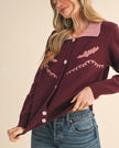Rose Western Cardigan