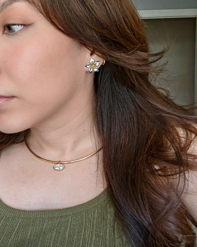 Lily Bloom Silver Earrings