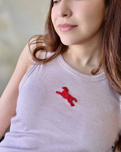 Mustang Beaded Tank