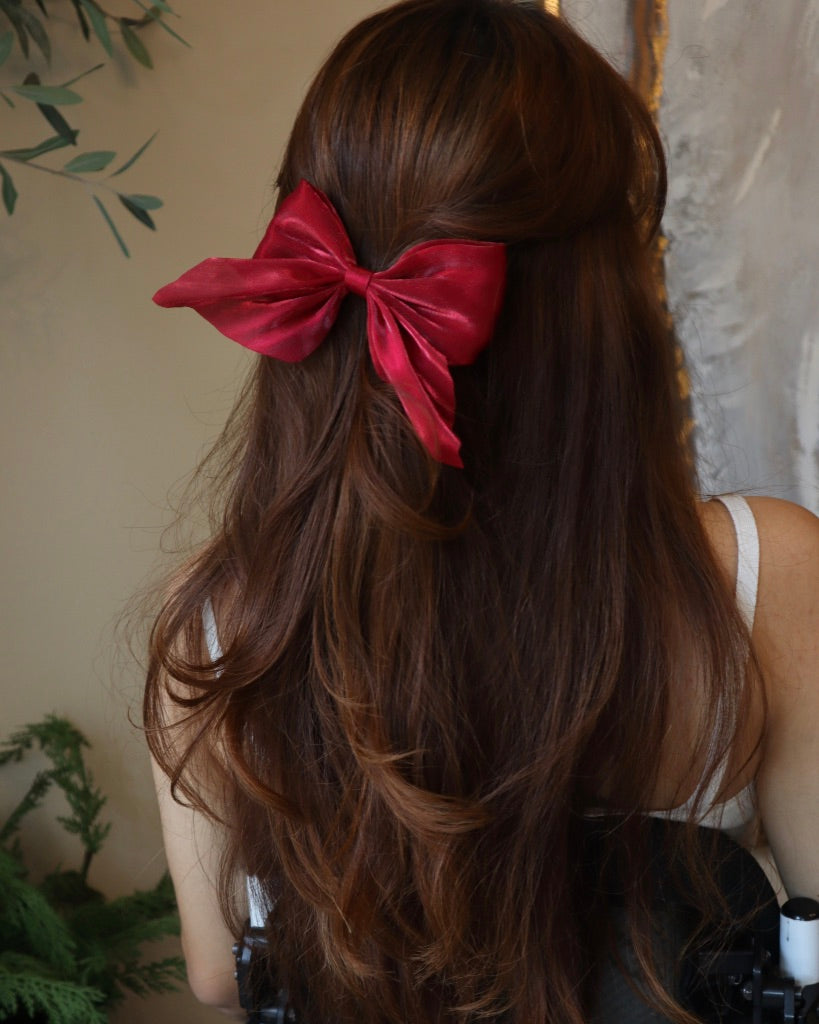 Red Hair Bow