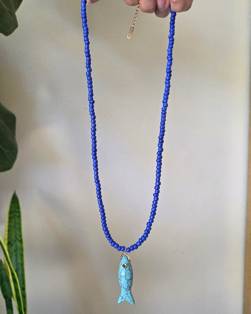 Multicolored Maui Fish Necklace