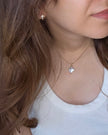 Pearl Mist Clover Necklace