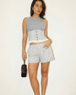 Mischa Gingham Shorts Set