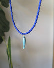 Blue Jade Fish Necklace