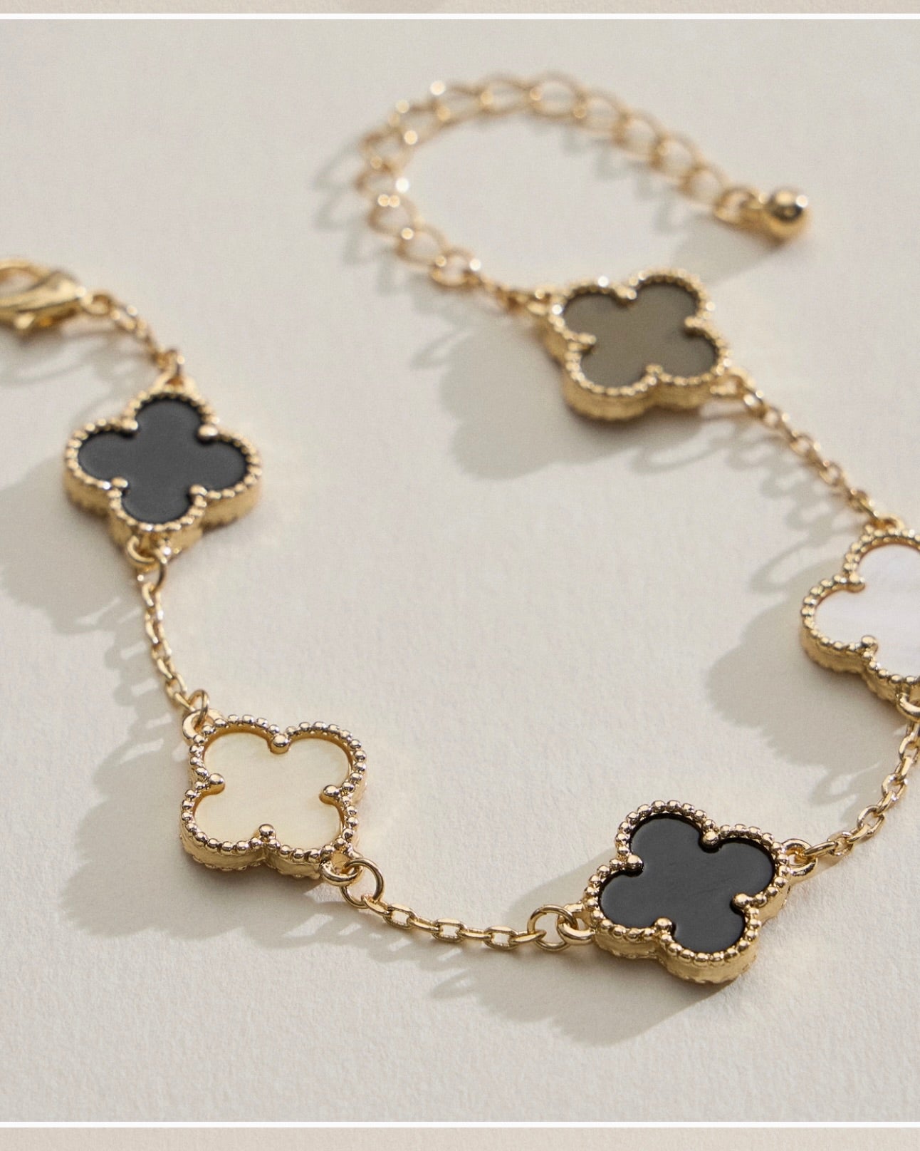 Mutli Black Clover Bracelet