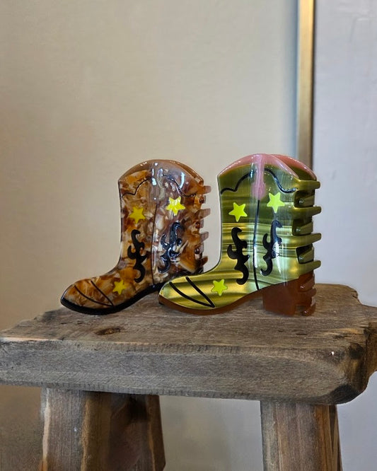 Cowboy Boot Hair Clip
