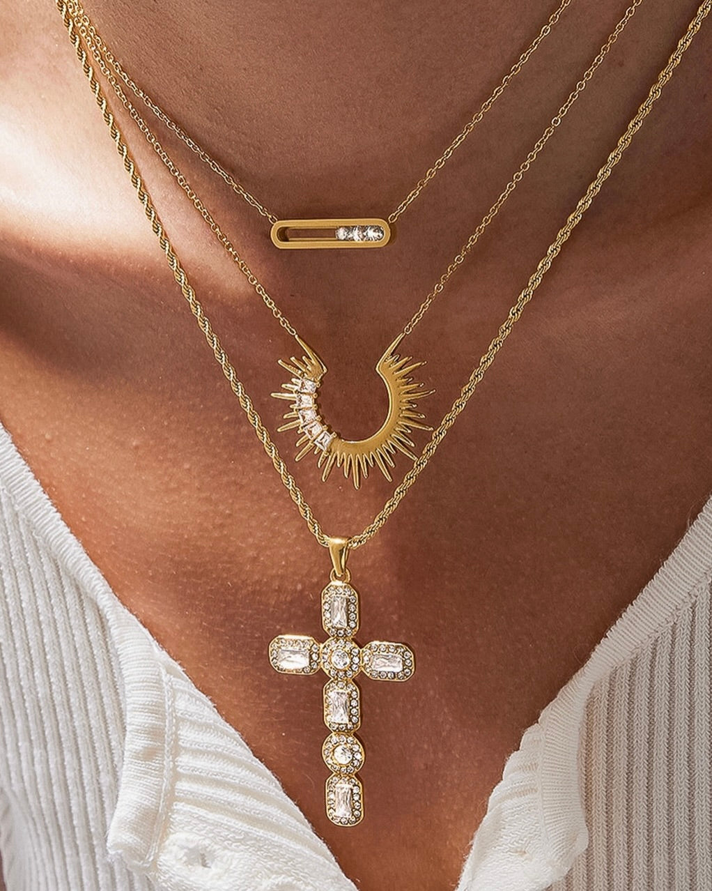 Large Cross Necklace