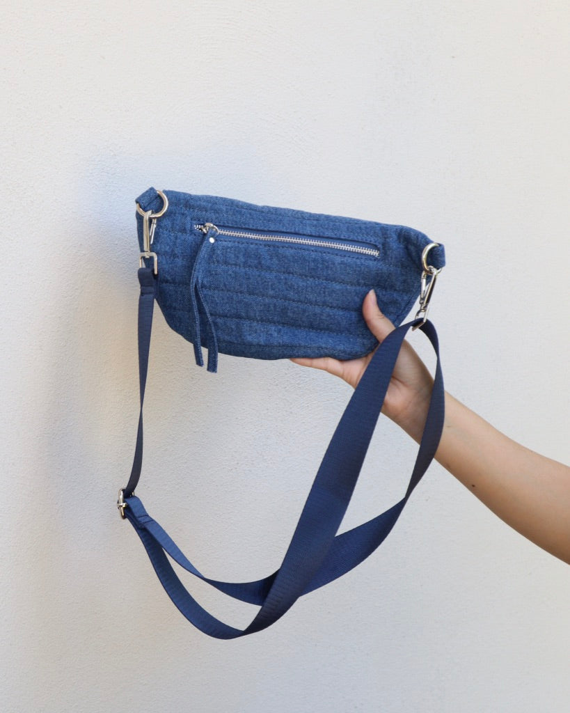 Star Denim Fanny Bag