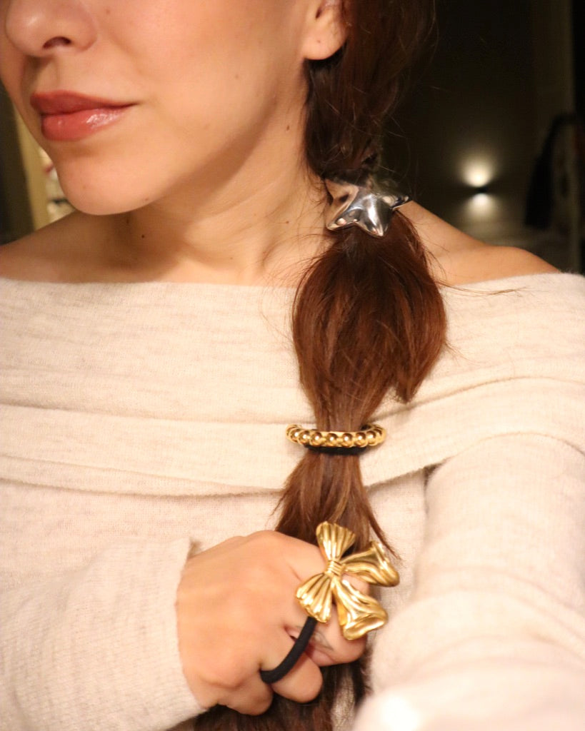 Sleek Gold Ponytail Hair tie