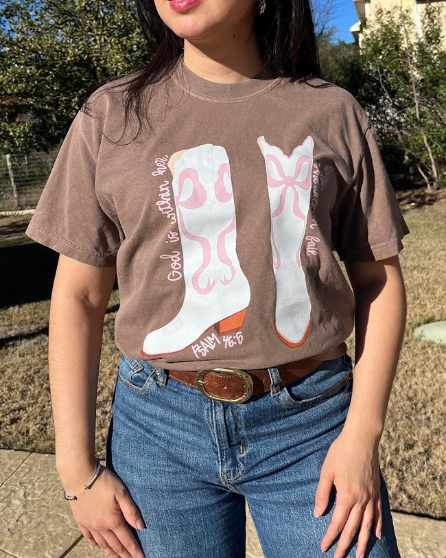 Faith Cowboy Boots Graphic Tee (LAST ONE)
