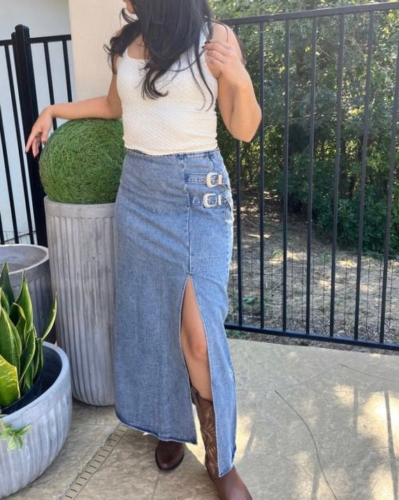 Texan Denim Skirt