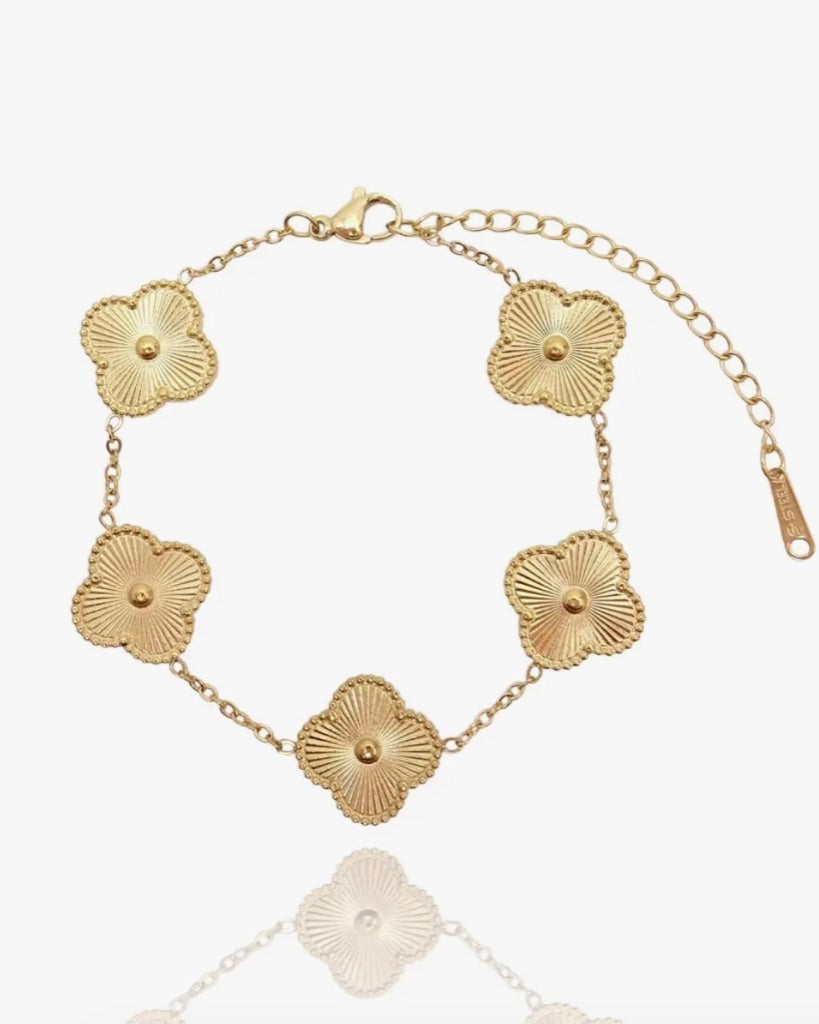 The Classic- Gold Clover Bracelet