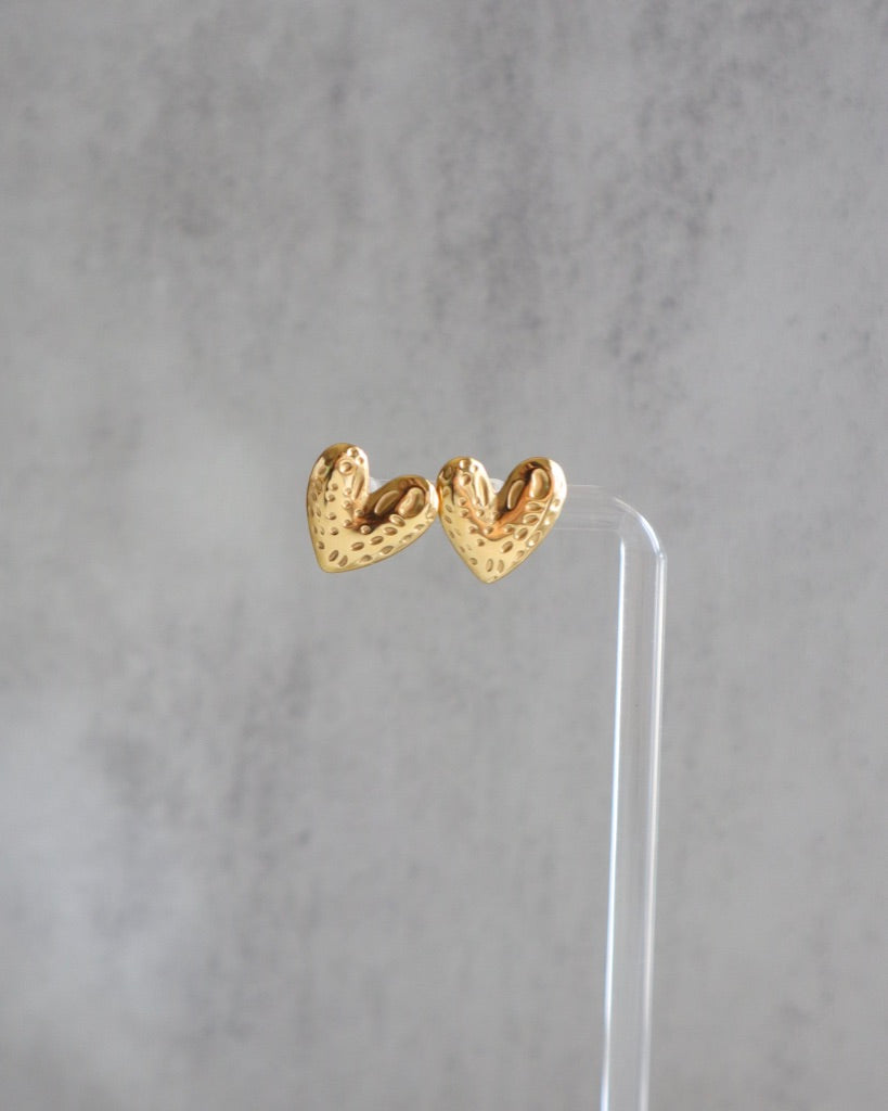 'Tell me bout it Stud' Heart Earrings