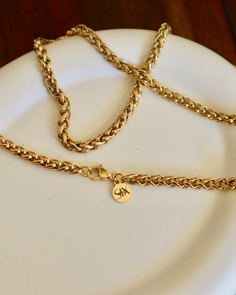 Alice Wheat Chain Necklace