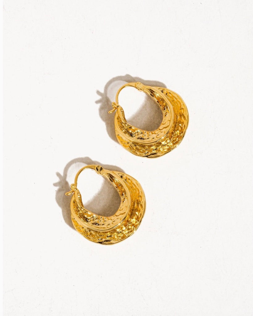 Emily Swirl Hoop Earrings