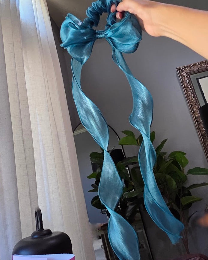 Long Scrunchie Hair Bow