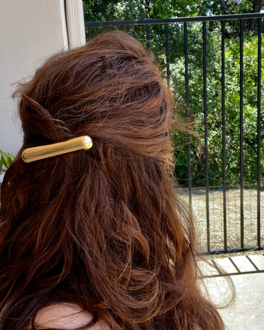 Gold Sleek Barrette