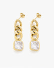 Embellished Chain Drop Earrings