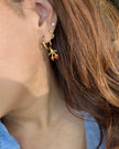 Small Cherry Drop Earrings