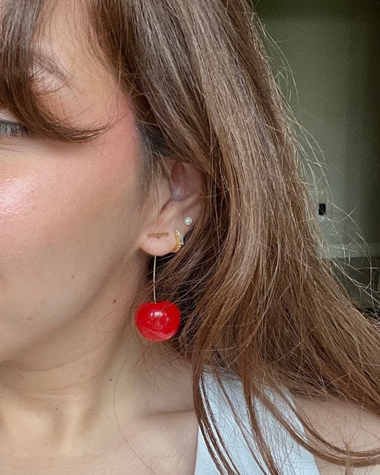 Cherry Drop Earrings