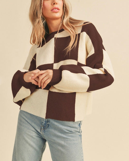 Emery Checkered Sweater