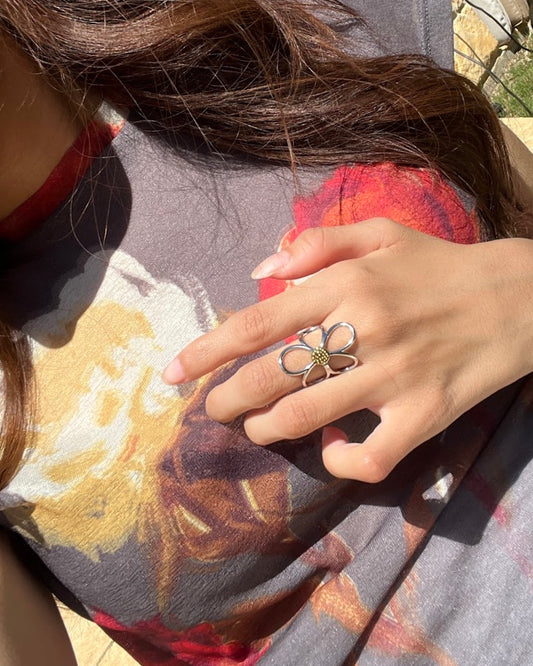 Floral Large Ring