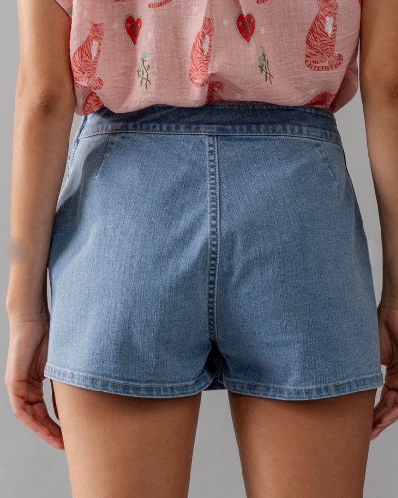 Ami Denim Skort-LB