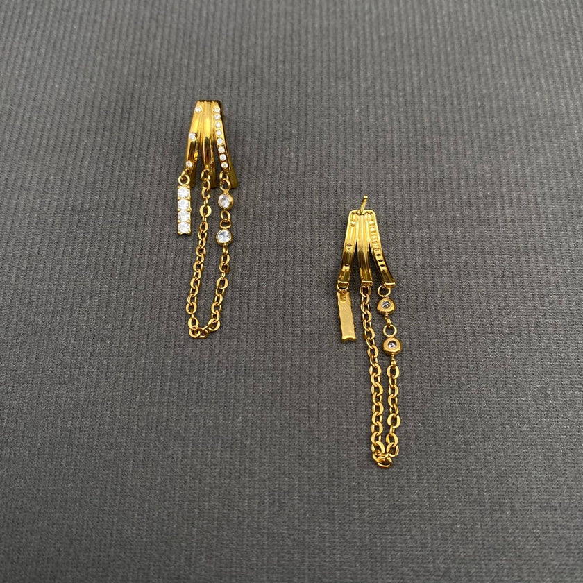 Dally Chain Fringe Earrings