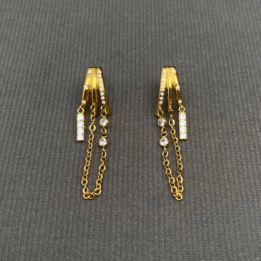 Dally Chain Fringe Earrings