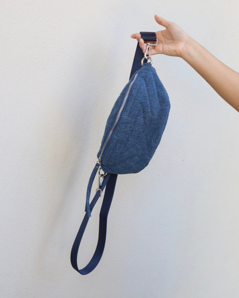 Star Denim Fanny Bag