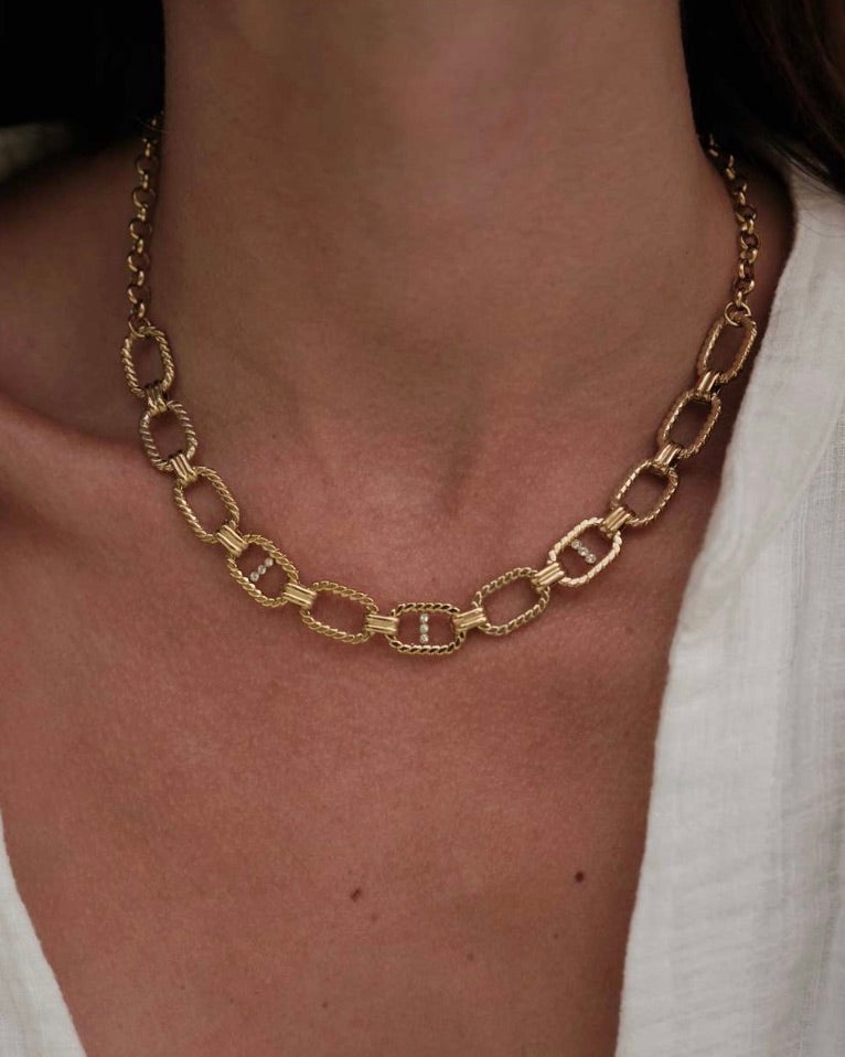 Gold Chain Link Necklace